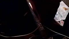 using a thin dildo on the butt