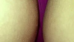 closeup rear view panties massage session
