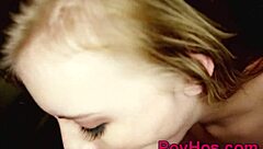 pov teen with small tits gets pounded doggystyle after blowjob. Bent over hardcore action with monster cock.