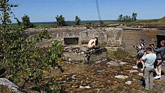 Feeling Exposed at Abandoned Military Base on Totleben Island