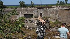 Feeling Exposed at Abandoned Military Base on Totleben Island