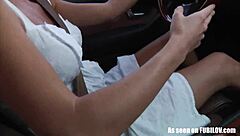 girlfriend gives handjob while driving car. 🚗💦