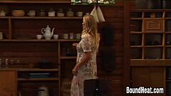 Mistress trains her eager slaves for wild bedroom action. They can't wait to please her!