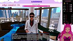 Vtuber LewdNeko plays Harem Hotel part 9 as a cute maid.