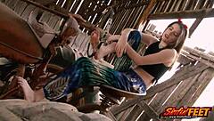 hippie country girl starshine dirty feet clip for sinful feet