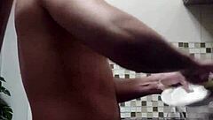 Macho Amateurs Bent Over In Doggystyle Fetish Washing Dishes