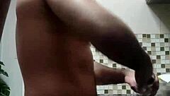 Macho Amateurs Bent Over In Doggystyle Fetish Washing Dishes