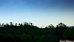 seductive teen bent over outdoors