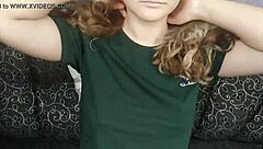 adorable bbw oils her feet for horny homemade massage