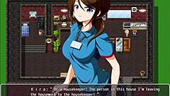 Fucking the old man's housekeeper with big cock creampie.