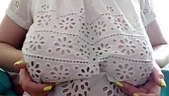 Cute Stepsister PLAYS with HUGE TITS After School