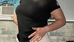 Watch me undress after night out, revealing my tits and getting groped