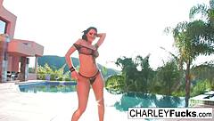 charley chase shows off her sexy body in nude solo
