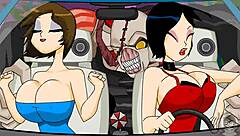 In Resident Evil animation, monster flashes tits in game
