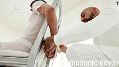 Cute Twink Blows Massive Load in Masonicboys Scene