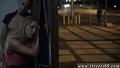 Teen girl fucked rough and fast in bondage