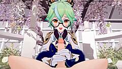 Genshin Impact Sucrose Does Not Stop Experimenting With Albedo Cock Over And Over Again