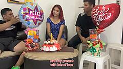 Beautiful Stepmom Fucked By Two Stepsons On Her Birthday