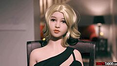 teen agrees to threesome with man and doll