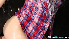 euro teen gets bukkaked in gloryhole mess