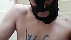 French slave in solo BDSM session today