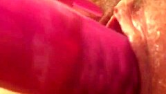 milf masturbates with dildo