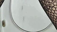 Desperate Need to Pee Captured in Close-Up Toilet Scene