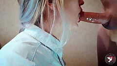 Student stepsister suck big dick after classes deepthroat sloppy blowjob lovely dove