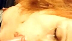 Redhead feels passionate earning cumload