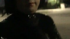 i'm a cd in latex walkin with my vrbirator in pubic