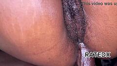 Wow, Ebony Babe Bends Over For Big Cock Anal!