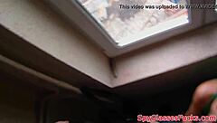 Hidden Cam Catches Babe Sucking Outdoors