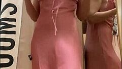 can you believe this public fitting room flash with open curtains?