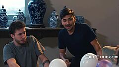 In a cheeky threesome, the stepmom and her best friend seduce the not-son