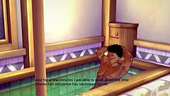 Crossdressing anal sex in bathroom therapy session