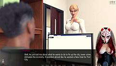 Jessica Oneil shows big tits in see-through lingerie