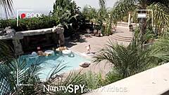 Nannyspy swallow your words nanny fucks to keep job.