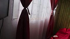 Hot teen girl interacts with daddy in a casual setting.