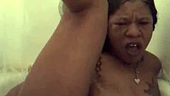 teen girl masturbates with dildo in shower during group sex session