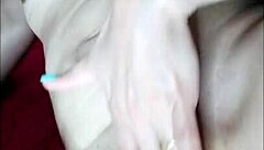 Latina Milf Masturbates Silently While He Doesn't Notice Her Arousal