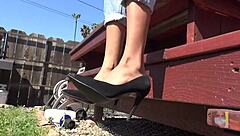 a day in the life of this brunette fetish model