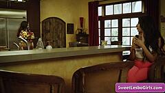 Kylie Rocket seduces Maya Woulfe for some lesbian licking!