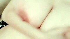 Pretty vietnamese girl masturbates and fucks hard