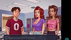 Busty blonde roxxy roleplays in shower with big tits and horny pussy