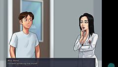 Busty blonde roxxy roleplays in shower with big tits and horny pussy