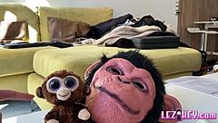 Amirah claims Mia in lesbian toy play