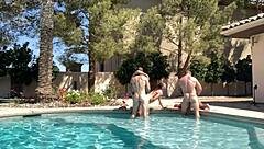 hunky colby jansen and his buddies sucking dicks in rough outdoor orgy