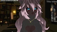 Reading lewd stories in VR while masturbating with vibrator to orgasm in real life