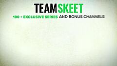 Shocked stepmom catches stepson ploughing tight pink 18 yrs old pussy in familystrokes scene