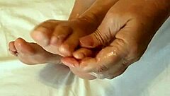 granny mariaold swaps stockings for foot bliss